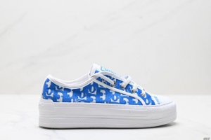 Genuine Dior Walk N Series Presbyopia Embroidered Thick-Soled Canvas Shoes Casua