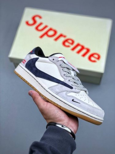 Aj1 Reverse Swoosh Travis Scott X Air Jordan 1 Supreme Collaboration Edition Aj1