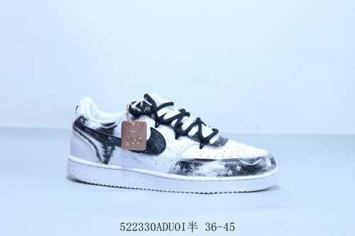 Nike Court Borough Low 2 Gs Small Air Force Straps Item No. Dh2987-101 522 Aduoi