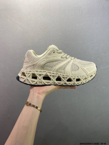 Company-Level Dior Mesh Fabric Low-Top Casual Sneakers. This Series Features Bla