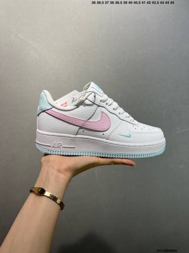 Nike Air Force 7 Low Air Force One Skate Shoes White/Pink Original Last And Orig