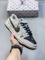 Nike Sb Dunk Low Lv Joint Black Denim Anniversary High-End Custom Low-Top Casual