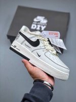 nike Air Force 1'07 Low Beige Strap Black Hook Air Force One Low-Top Casual S