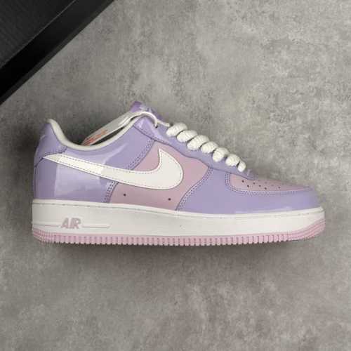 Local Core Private Nike Air Force 1'07 Lv8 Nike White And Purple Lacquered Air F