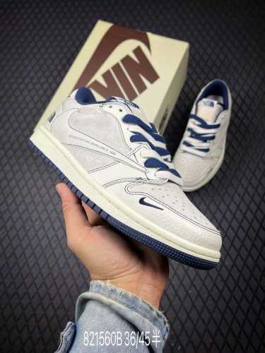 b Fragment X Travis Scott X The North Face Air Jordan 1 Low Three-Party Joint