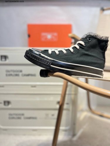 Converse Chuck 1970S Black Lace Sweet Punk High-Top Canvas Shoes. Product Code: