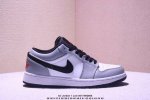 air Jordan 1 Low Jordan 1 Low-Top Sneakers, Leather Material, Real Label, Hal