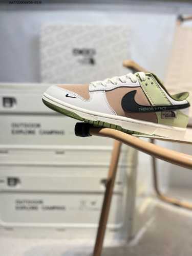 Nike Sb Dunk Low North Face Collaboration Anniversary Premium Custom Low-Top Cas