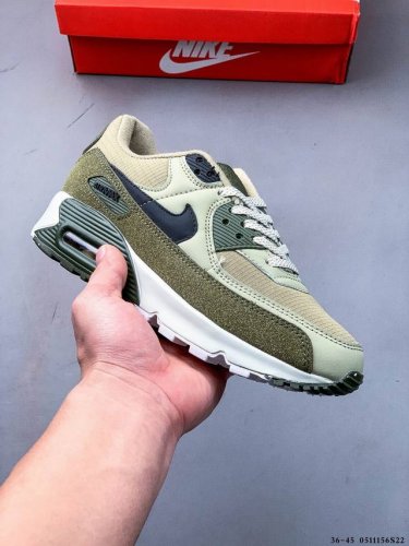 Nike Wmns Nike Air Max 90 Oreo Half-Length Air Cushion Full-Leather Retro Sports