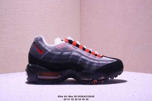 Nike Air Max 95 Tt Nike 95 Full-Length Air Cushion Running Shoes Cowhide Materia