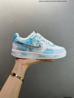 Company-Level Nike Court Vision 1 Low Phantom Cross Hand-Painted Graffiti Custom