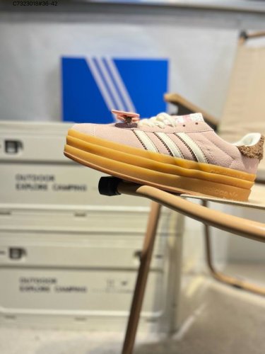 Adidas Originals Gazelle Bol D Three-Leaf Clover Thick-Soled Casual Slip-Resista