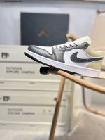 Company-Grade Full-Grain Leather Jordan Air Jordan 1 Low Aj1 Low-Top Basketball
