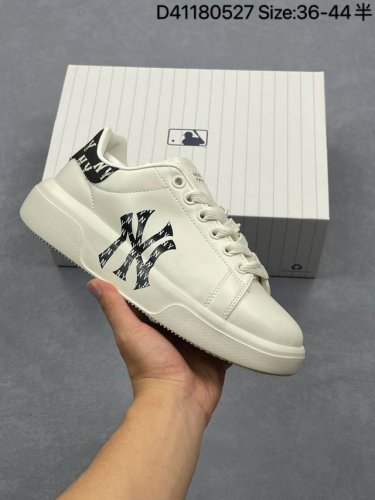 mlb Chunky Liner N Printed Retro Thick-Soled White Shoes For Men And Women Sp