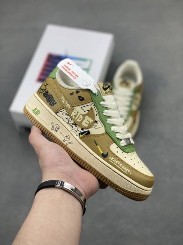 Nike Air Force 1 Chivalry Air Force 1 Custom Low-Top Skate Shoes. Chivalry Was T