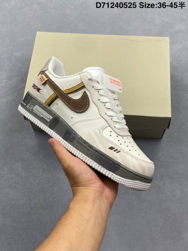 nike Air Force 1 Low 07 Air Force One Low-Top Casual Sneakers Customized Leat