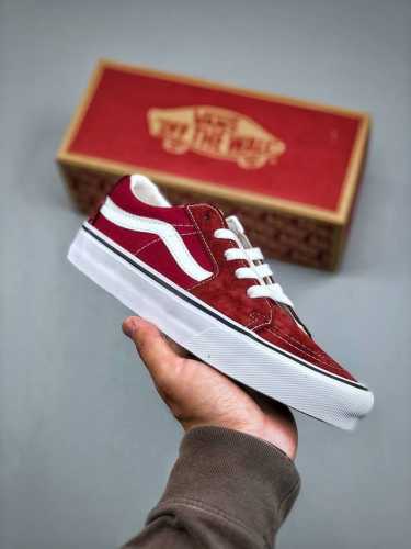 Shawn Yue's Same Style Vans Sk8-Low Wine Red Hit Is Here Vans Sk8-Low 2025 Summe