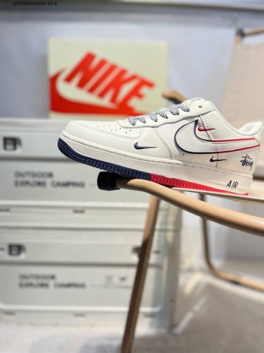 Stussy Nike Air Force 1 '07 Air Force One Classic Versatile Casual Sports Skate
