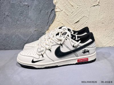 Nike Joint Nike Dunk Low Lthr Ow Deconstructed Lace-Up Skateboard Shoes Sb Serie