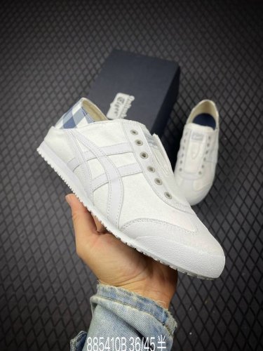 B Onitsuka Tiger Mexico 66 Slip-On Asics Canvas Low-Top Casual Unisex Model 1183