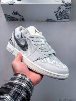 Company-Level First-Layer Nike Air Jordan 1 Low Aj1 Joe 1 Low-Top Trendy Slow-Mo