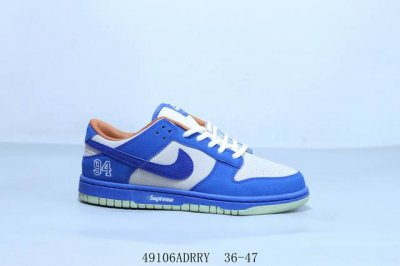 Nike Sb Dunk Low Pro Retro Low-Top Casual Sports Skateboard Shoes 94 Gray Blue I