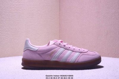 Company-Level Ad Originals Gazelle Indoor Pink Clover Retro Casual Sports Shoes