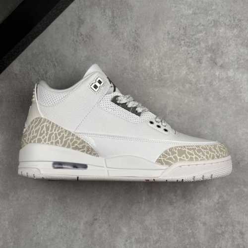 Local Core Private Air Jordan 3 Retro Silver Anniversary Pure White Cement Aj3 J