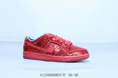 Nike Sb Dunk Low Pro Retro Low-Top Casual Sports Skateboard Shoes Red Scales Ite