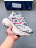Company-Level Mlb Chunky Liner Thick-Soled Casual Running Shoes Ny Printed Breat