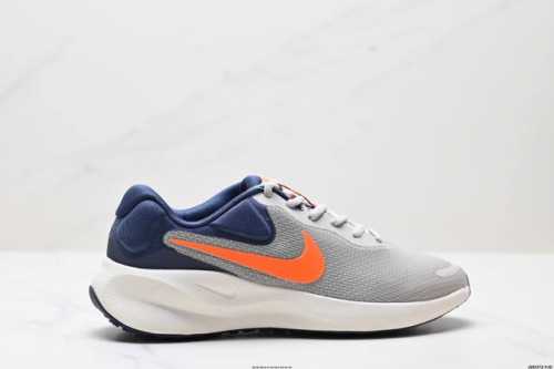 Company-Grade Nike Revolution 7 Wide Nike Breathable Low-Top Running Shoes Combi