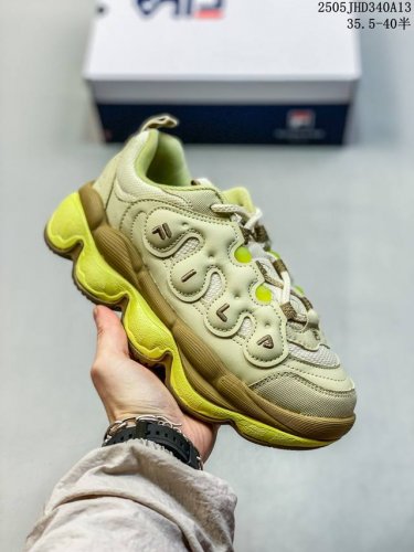 Fila Men's And Women's Dad Shoes Fila Fusion Thick-Soled Height-Enhancing Versat