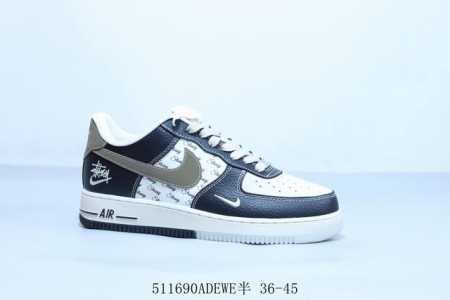 Nike Air Force 1 Af1 Nike Low-Top Air Force One Casual Sneakers Stussy Item Numb - Click Image to Close