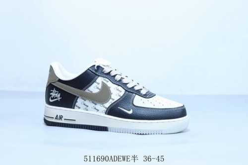 Nike Air Force 1 Af1 Nike Low-Top Air Force One Casual Sneakers Stussy Item Numb