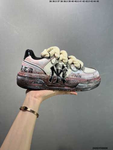 Company-Grade Mlb Ny Printed Viral Dad Shoes Graffiti Pranks 6Cm Internal Heel L