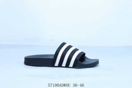 Adidas Three Leaves Men's And Women's Summer Flip-Flops, Beach Sandals, Cool San - Click Image to Close