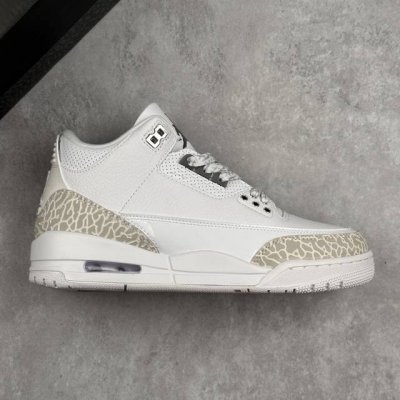 Local Core Private Air Jordan 3 Retro Silver Anniversary Pure White Cement Aj3 J