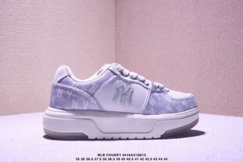 Company-Level Mlb Chunky Liner Sl Canvas Retro Printed Dad Shoes Three-Dimension