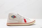 Corporate-Level Bottega Veneta Eliot Round-Toe Lace-Up Mid-Top Canvas Shoes Size