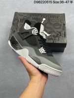 Air Jordan 4 Retro Pear Pack Reissue Fear Limited Edition Black And White Aj4 Jo