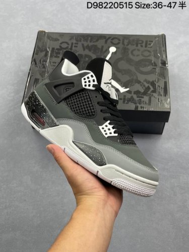 Air Jordan 4 Retro Pear Pack Reissue Fear Limited Edition Black And White Aj4 Jo