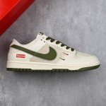 Local Core Private Nk Sb Dunk Low Supreme Joint-Double Hook Beige Dark Green Ann