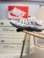 Nike P-6000 Laser Blue Retro Tech Personalized Sports Dad Shoes. The Shoe Featur