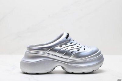 Corporate Gg-Cc Liquid Metal 7.5Cm 2025 Summer New Fashion Thick-Soled Hole Slip