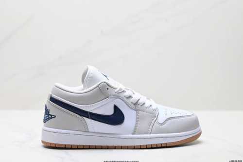 Genuine Nike Air Jordan 1 Low Aj1 Joe 1 Low-Top Casual Sneakers Synchronized Off