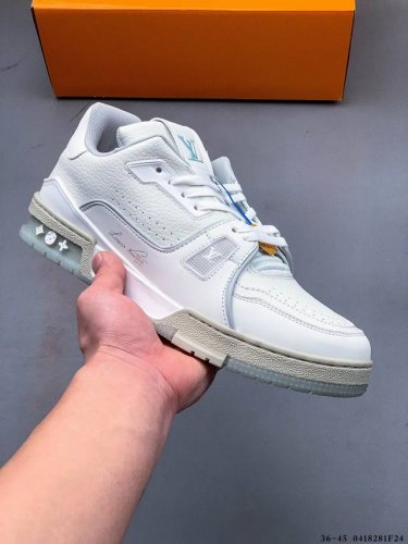 New Lv Louis Vuitton Trainer Sneaker Low Casual Sports Culture All-Match Sneaker