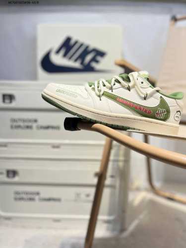 Company-Level First-Layer Leather Jordan Air Jordan 1 Low Aj1 Low-Top Series Bas