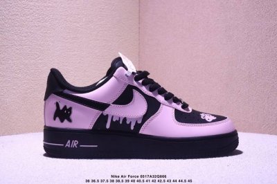 Nike Air Force 1 07 Low-Top Sneakers Graffiti Painting Diy Custom Cowhide Materi