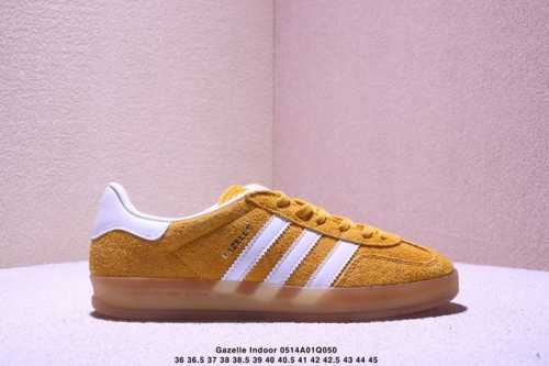 Adidas Originals Gazelle Indoor Retro Three-Leaf Clover Slip-Resistant Transpare