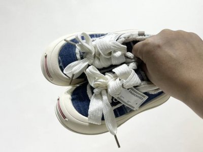 Special Price Tan Jianci's New Open-Toe Magic Tape Children's Canvas Shoes Size: